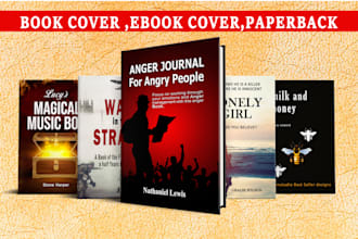 do book cover, ebook cover, amazon kindle or book cover design