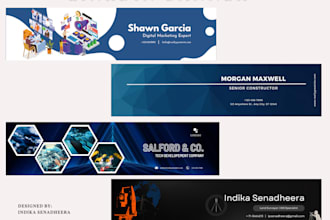 design a professional and attractive linkedin banner