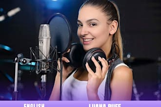 sing high quality female vocal in english, spanish or portuguese