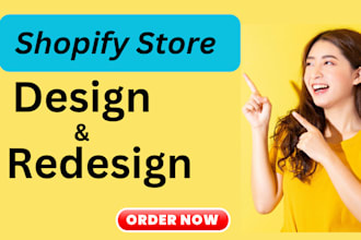 design,redesign shopify store,shopify dropshipping store, shopify website