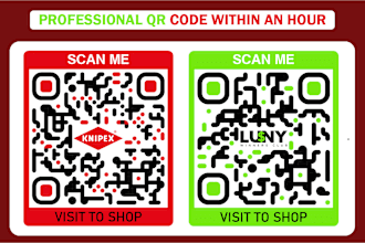 design custom qr code with logo in 1 hour