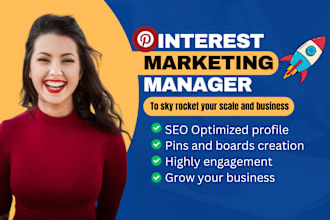 manage, grow and boost marketing as a pinterest manager and instagram manager