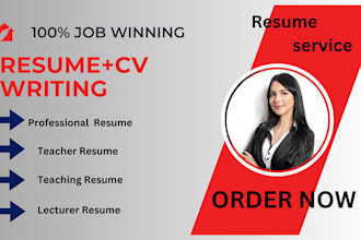 write your professional resume curriculum vitae and linkedin