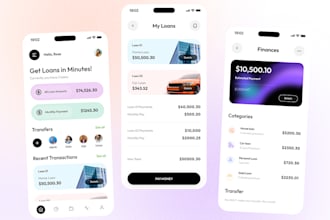 develop money transfer app, loan app, finance app, fintech app for banking app