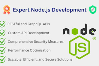 fix node js bugs and develop apis  as a backend developer
