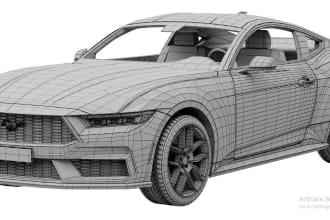 do 3d model,3d design, blender, vehicle modeling, beamng drive,  3d rendering