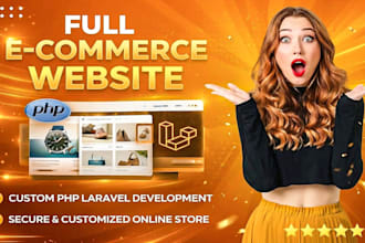 build single or multi vendor ecommerce website in laravel