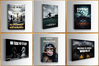 create motivational and enterpreneur canvas wall art