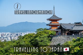 help your travel in japan, train, restaurant and sightseeing place