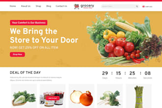 design grocery website frozen food pantry store see food beverages shopify store