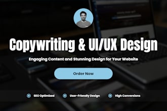 create high converting website copy and professional uiux design