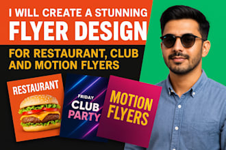 create stunning restaurant flyer event motion flyers