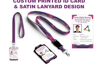 design print ready id card for school company or office