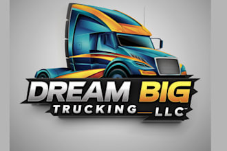design trucking, logistics, freight and moving company logo for your business