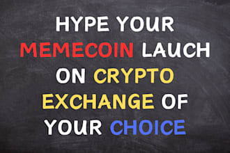 hype your memecoin launch on mexc, bitmart and all other exchanges