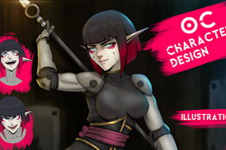 create your oc reference sheet, dnd character design