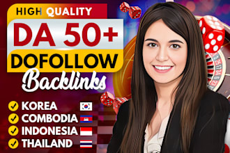 create korean thailand cambodia indonesia singapore SEO backlinks link building