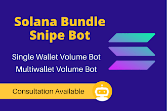 build bundle snipping tool and volume bot on solana