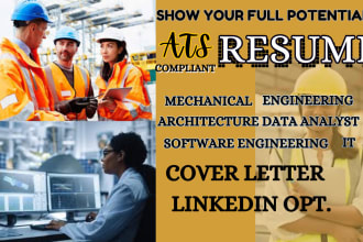 write an ats, cms metric engineering tech IT data analyst resume CV linkedin opt
