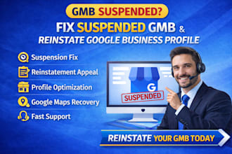 fix suspended gmb listing and reinstate google business profile