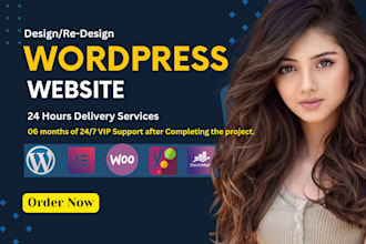 build responsive wordpress ecommerce website design landing page using elementor