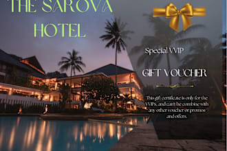 design marketable gift voucher, loyalty, coupon card and business flyer