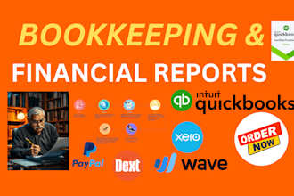 do quickbooks online bookkeeping and financial reports for real estate businesse