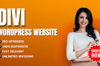 be divi expert for wordpress divi website or divi theme