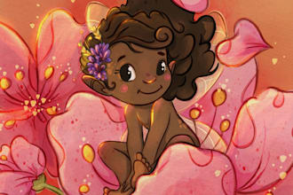 illustrate original fantasy illustrations and children books