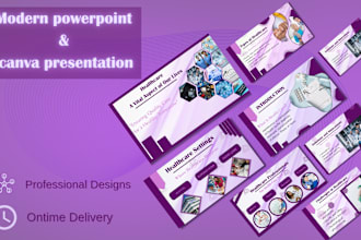 design canva presentation,pitch deck, and PPT templates