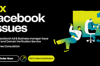 fix your ad account issues and business manager issues