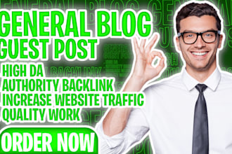 publish guest post on general website on high da website and do follow backlink