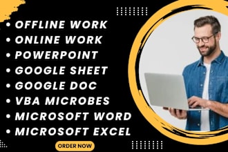do urgently ms word , excel assignment projects accurately