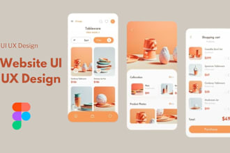 mobile app ui ux design, web landing page ui ux, game ui ux