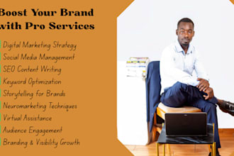 be your social media manager n digital marketing strategist as virtual assistant