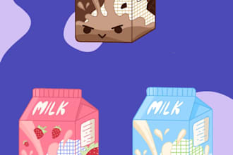 make a cute, kawaii, and printable custom sticker