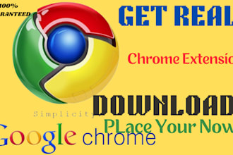 promote chrome extension for real downloads with review to uk and USA users