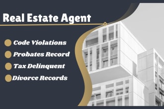 do real estate probate tax delinquent and code violation