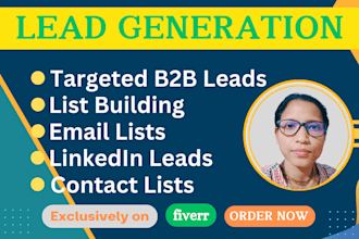 generate targeted b2b leads, linkedin leads, prospect list