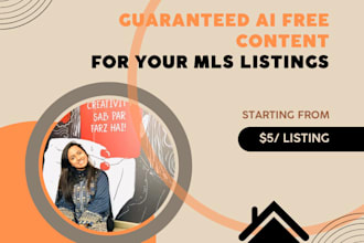 write sales description for your mls listing