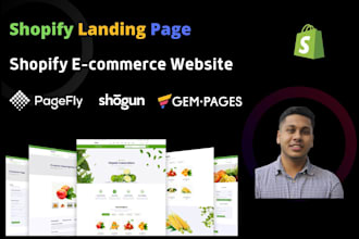 design shopify landing page,one product store,product landing page by pagefly