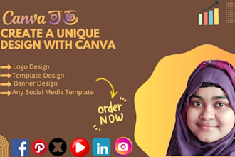 be an expert at canva design and any social media templates