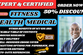 write health, fitness and medical ebook and book, ebook writer and ghostwriter