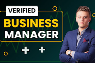 create new verified bm or verified fb business manager and ad account for fb ads