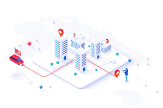 design 3d isometric info graphic and illustration