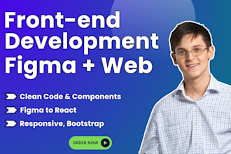 be your front end developer, figma to react, nextjs with tailwindcss