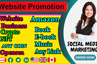 promote your website, amazon, book, or any link