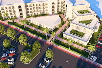 design modern elevation and realistic renders