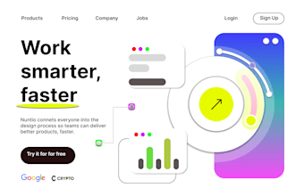 do figma website design, website UX design and landing page design