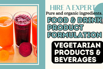 professionally formulate your food, beverages, energy drink formulation